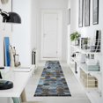 thumbnail image 4 of Yayeee Runner Rug for Bedroom 2'x6' Machine Washable Hallway Non Slip Mat, Elegant Hexagon Pattern, 4 of 8