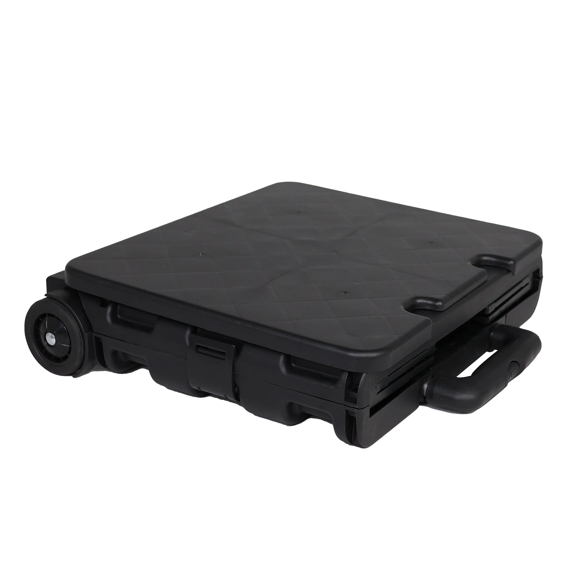 Everything Mary Collapsible Plastic Rolling Cart for Crafts & Hobby Supplies, Black