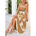 thumbnail image 6 of PRETTYGARDEN Summer Dress for Women Floral Sundress Spaghetti Strap Flowy Beach Vacation Boho Maxi Dresses, 6 of 7