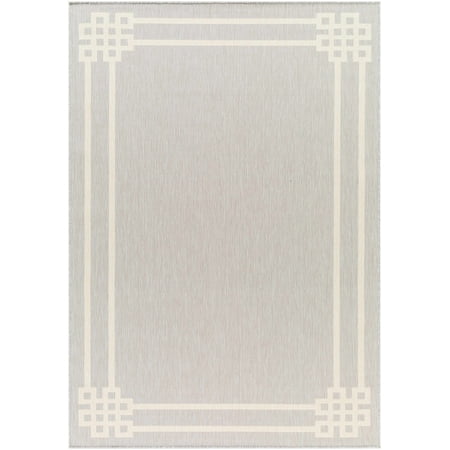 Hauteloom Ilori Living Room, Bedroom Patio Outdoor Area Rug - Gray, Purple - 5'3" x 7'