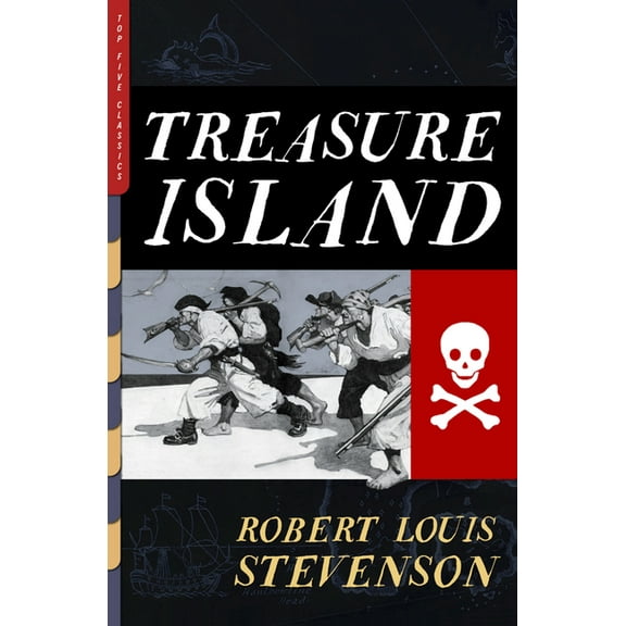 Top Five Classics Treasure Island: Illustrated by N.C. Wyeth & Louis Rhead, (Paperback)