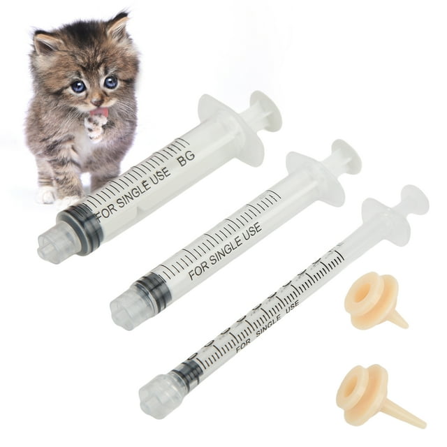 Syringe 3pcs Pet Syringe Dispenser Professional Cat Dog Medicine Feeder for Cats Dogs Small Animals