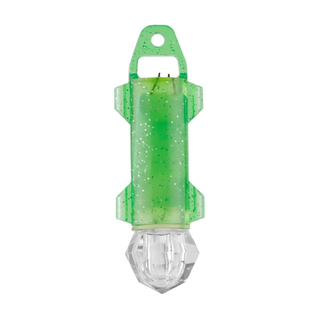 Luz de pesca de profundidad con clip para atraer peces, lámpara sumergible para señuelos de pesca Verde
