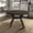 Table, Brown, variant on 47.24" Round Dining Table for 4-6, Modern Wooden Kitchen Table with Wooden Trestle Pedestal Base for Dining Room, Living Room, Dark Brown