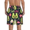 thumbnail image 3 of Disketp Men'S Swim Trunks Hawaiian Breathable Surf Beach Swimsuits Mesh Lining Beach Shorts With Pockets-Avocado Love, 3 of 9