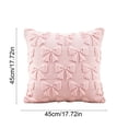 thumbnail image 4 of Christmas Pillow Covers 18x18 inch Christmas Decorations Clearance, Sofa Couch Pillow Covers Square Fall Winter Decor Pillowcase for Farmhouse, Holiday Decorative Throw Pillow Covers for Home, Pink, 4 of 6