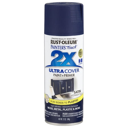 6-Pack of 12 oz Rust-Oleum 33491 Painter’s Touch 2X Midnight Blue Ultra Cover Paint + Primer Spray Paint Satin