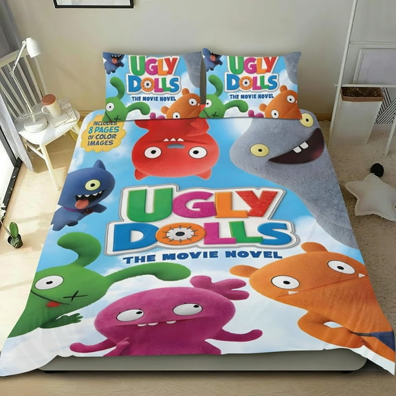 Ugly Doll Uglydolls-themed Bed Sheet Set Three Piece Set Comfortable And Skin Friendly Unique Design Home Decor Gifts For Family Friends fans36x75Inches（90cm*190cm）