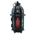 thumbnail image 2 of 1 Pcs Windproof Lamp Moroccan Style Candle Lantern - Small Sized Tealight Candle Holder with Transparent Glass Panels Great for Patio, Indoors/Outdoors, Events, Parties and Weddings, D, 2 of 7