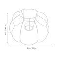 thumbnail image 4 of Pumpkin Design Table Lamp Shade Frame Wire Lamp Shade Ring Accessory, 4 of 8