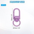 thumbnail image 2 of Uxcell Swivel Lobster Clasp, Metal Swivel Clasp Hooks Snap Clips Lanyard Claw Clasps Key Chain Making Kit for DIY Crafts Purse Bag Connector Hardware Purple, 2 of 6