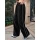 thumbnail image 5 of Pantalones de Paracaídas para Mujer, Pantalones Holgados de Pierna , Pantalones Deportivos con Cintura Elástica Y2K, Pantalones Deportivos, Ropa de Calle Negro XL, 5 of 6
