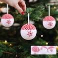 thumbnail image 1 of Adornos navideños, adornos navideños, regalos navideños, bolas navideñas, 3 piezas de bolas decorativas, decoraciones colgantes navideñas, diseño de ambiente festivo, material de espuma, bola decorati, 1 of 6