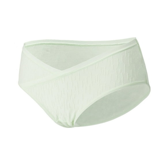 Bigersell Panties Clearance Period Underwear High Cut Panty Style P-398 Cotton Plus Size Panties Cotton Thongs Briefs Mid Waist Women's Briefs Green L