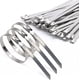 thumbnail image 1 of 100 Piezas Bridas para Cables de 300 mm, Bridas para Cables de Metal, Bridas para Cables de Acero Inoxidable, Metal, 1 of 4