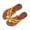 Yellow, variant on Womens Two Tone Criss Cross Slide Sandals Comfortable Slip On Casual Shoes Cute Dressy Open Toe Sandals