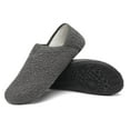 thumbnail image 2 of Foldable Travel Slippers - Lightweight Unisex Design with Faux Fur Lining and Rubber Tread, 2 of 8
