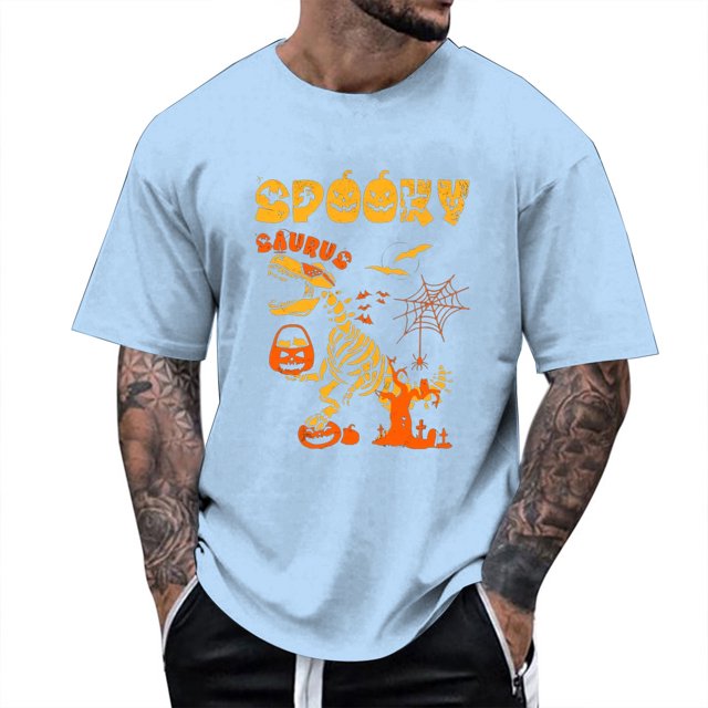 T-Shirt Graphique pour Hommes, Col Rond, Manches Courtes, Décontracté, Confortable, pour Usage Quotidien