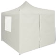 thumbnail image 6 of vidaXL Cream Foldable Tent 9.8'x9.8' with 4 Walls, 6 of 20