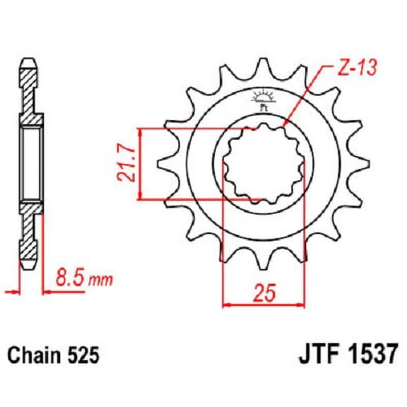 JT Sprockets JTF1537.18