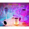 thumbnail image 4 of Bell and Howell Table Lamp Small Cordless Touch LED Rechargeable Acrylic Crystal Lamp Bedside Multi-Color Mood Lighting, 4 of 5