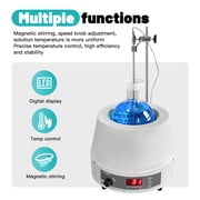LAB FISH 500ml Digital Heating Mantle Stirrer, 250W Lab Hot Plate Magnetic Stirrer with Temperature Probe & Timer for Chemistry Lab