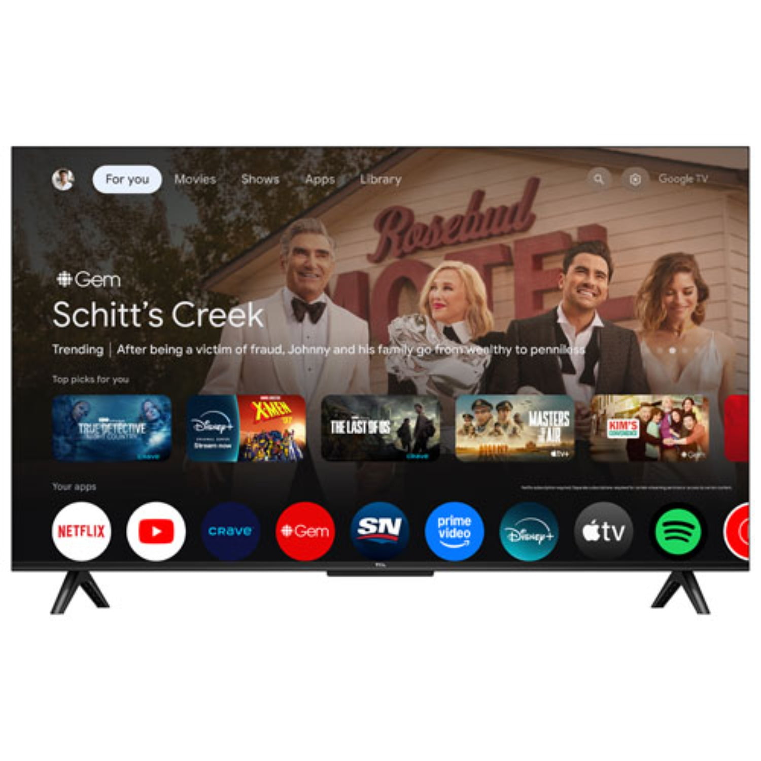 TCL 43V型 4K対応 液晶テレビ スマートテレビ(Android TV) Open Box – TCL 43 inch S45K Series 4K UHD HDR LED Smart Google