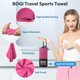 thumbnail image 4 of Bogi Toalla Deportiva De Viaje De Microfibra, Toalla De Secado Rápido, Toalla De Microfibra Suave Y Ligera Para Acampar, Toalla De Viaje Compacta Absorbente Para Acampar, Gimnasio, Yoga, Natación, Moc, 4 of 5