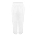 thumbnail image 6 of Girls Summer Elastic Waist Long Pants Casual Solid Trousers for Kids Breathable Lightweight Everyday Wear7 15Years Girls Striped Leggings Young Girls Clothes Girl Leggings Softball Youth Pants Girl, 6 of 9