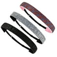 thumbnail image 3 of Meidiya 6Pcs/Set Kids Adjustable Glitter Non-Slip Stretch Hairband Solid Color Boho Headband for Women Elastic Fabric Sport Headband, 3 of 7