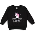 thumbnail image 2 of Inktastic Grammy and Grandpa Love Me Girl Unicorn Toddler Sweatshirt, 2 of 4
