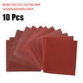 thumbnail image 7 of 10 Pcs 110x100mm Abrasive Sanding Paper Flocking Sand Paper 60-1000Grit Polisher, 7 of 7