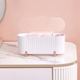 thumbnail image 1 of Caja De Almacenamiento De Cosméticos Caja de almacenamiento de cosméticos Caja organizadora de lápiz labial a prueba de polvo para mujeres (Blanco), 1 of 6