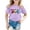 Light Purple, variant on Kids' Neon Graphic Print T-Shirt, Cool 3D Design, Short Sleeve, Casual Comfort for Boys & Girls (8-12 Years)