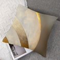 thumbnail image 7 of Acheng Off White Beige Gold Cushion Case Luxury Modern Square Throw Pillow Cover Decorative Pillow for Couch Sofa Living Room Bedroom Car 22x22in, 7 of 7