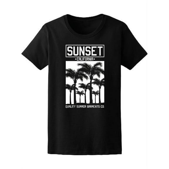 Sunset California Quality Summer T-Shirt Women -Image by Shutterstock, Female XX-Large