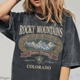 thumbnail image 4 of Vintage Rocky Mountains Colorado T-Shirt, Outdoor Discovery Graphic Tee, 90s Mountain Hiking Shirt, Ivory Nature Top, 4 of 5