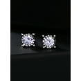 thumbnail image 5 of Imperial 3/4Ct TDW Round Cut Diamond Solitaire Stud Earrings in Sterling Silver, 5 of 6