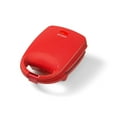 thumbnail image 5 of Ricardo Mini Sandwich Maker, Quick Hot Sandwiches in Minutes, Non-Stick Plates, Even Top & Bottom Heating, Preheat Light, Cord Storage, Locking Latch, Red, 5 of 5