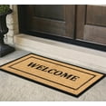 thumbnail image 3 of A1HC 30" x 60" Picture Frame Welcome Coir and Rubber Door Mat, Heavy-Duty Outdoor Entrance Mat for Front Porch, Patio, or Entryway, 3 of 7
