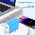 thumbnail image 7 of Hootek USB C Charger Block 4 Pack Fast Charging Adapter 20W Wall Charger Quick Charger Adapter USB Charger Block Fast Charger Plug Phone Charger Compatible with iPhone 15 Sumsung Galaxy, Mixed, 7 of 7