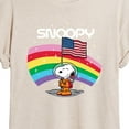 thumbnail image 3 of Peanuts - Snoopy Space Badge - Juniors Ideal  T-Shirt, 3 of 6