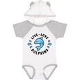 thumbnail image 3 of Inktastic Live Love Dolphins Boys or Girls Baby Bodysuit, 3 of 5