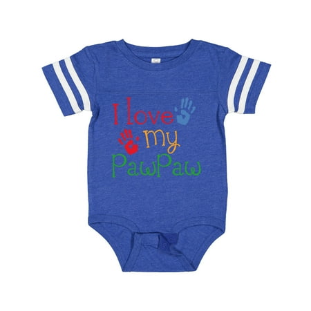 

Inktastic PawPaw Grandkids Handprints Gift Baby Boy or Baby Girl Bodysuit