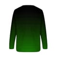 thumbnail image 5 of DondPO Sweat à Capuche pour Femmes Mode Dégradé Col Rond Décontracté Manches Longues Chandail en Molleton Vert TTG, 5 of 5
