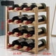 thumbnail image 2 of Botellero horizontal BRI para botellas de vino 4 niveles capacidad para 12 botellas madera de pino 33,5x22,3x39,5 cm, 2 of 4