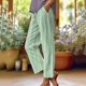 thumbnail image 1 of WILLBEST Pantalones Casuales para Mujer, de Color Liso, con Bolsillos, Rectos, Sueltos, Elásticos, para Yoga, para Comodidad y Estilo Durante Todo el Día. Extra Grande, 1 of 4