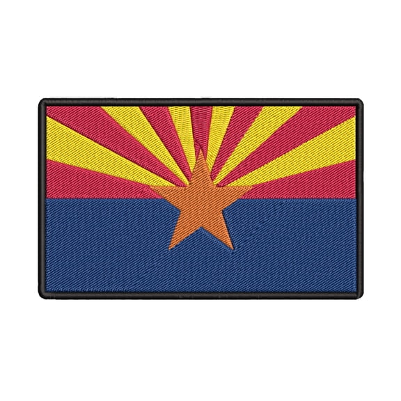 Arizona Flag Embroidered Iron-on Patch