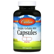 Carlson Labs - Empty Gelatin Capsules Size 00 Large - 150 Capsules
