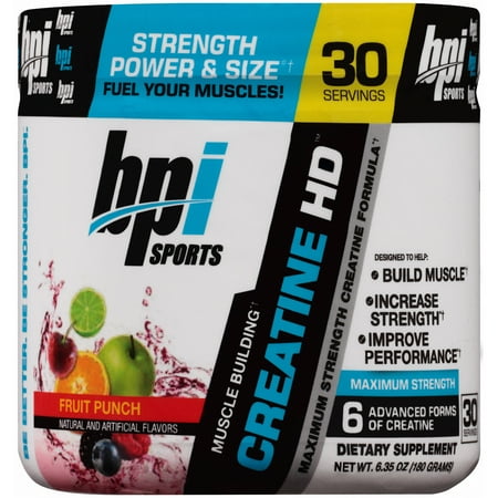 BPI Sports Fruit Punch Creatine HD Dietary Supplement Powder, 8.82 oz